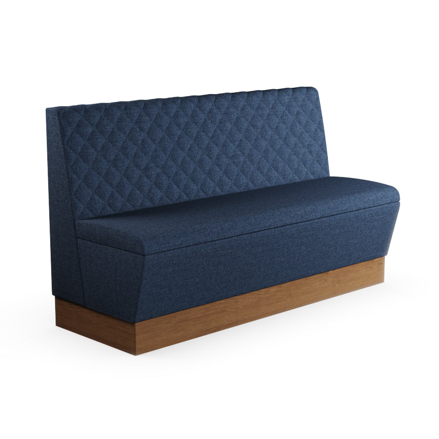 Quilted Straight Booth Seat - 1500mm Large Unit