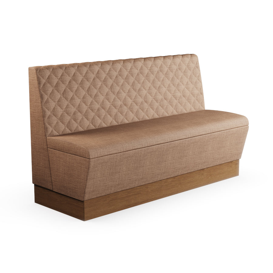 Quilted Straight Booth Seat - 1500mm Large Unit