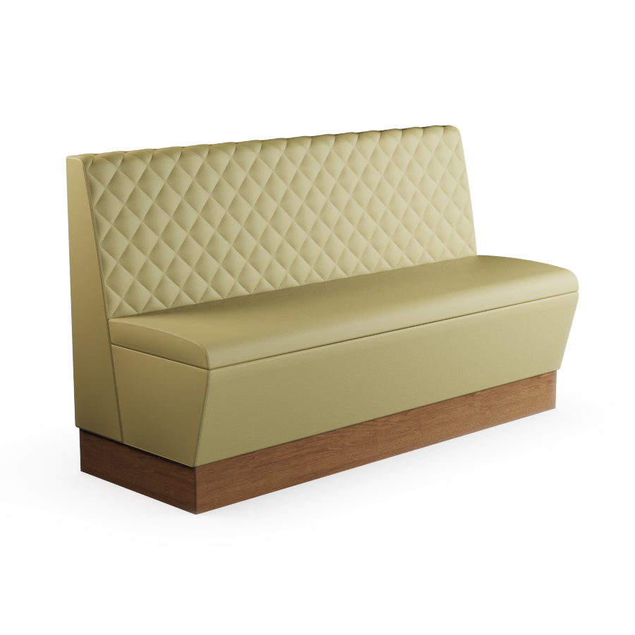 Quilted Straight Booth Seat - 1500mm Large Unit