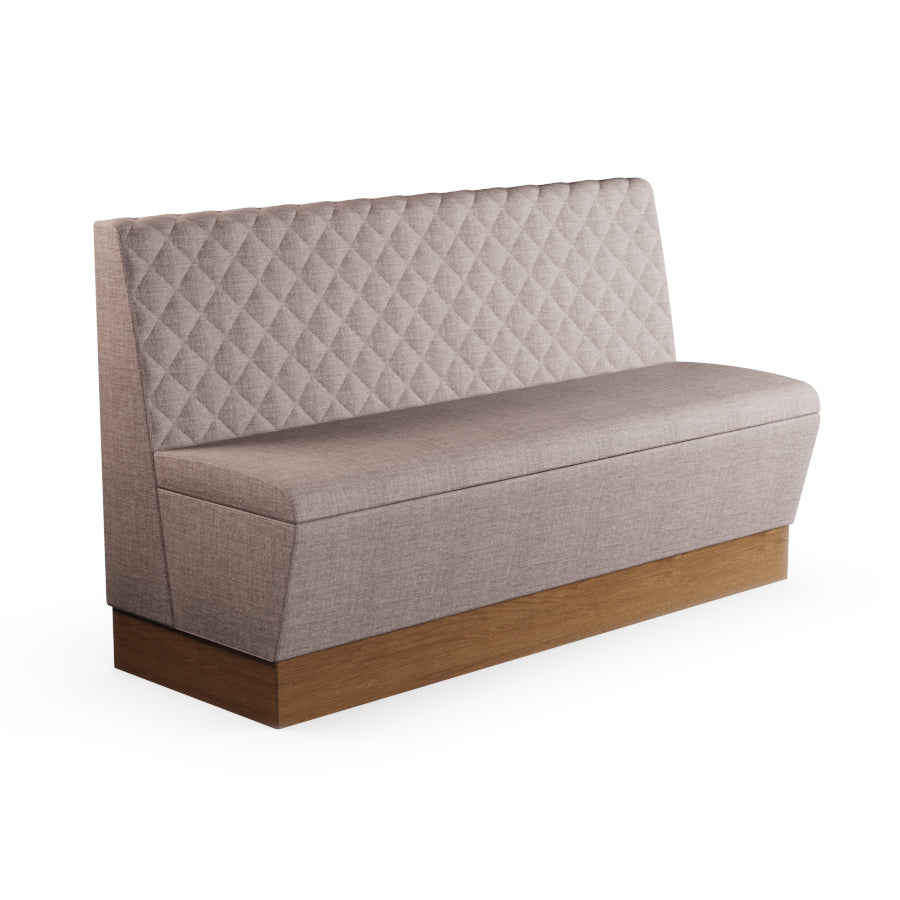 Quilted Straight Booth Seat - 1500mm Large Unit