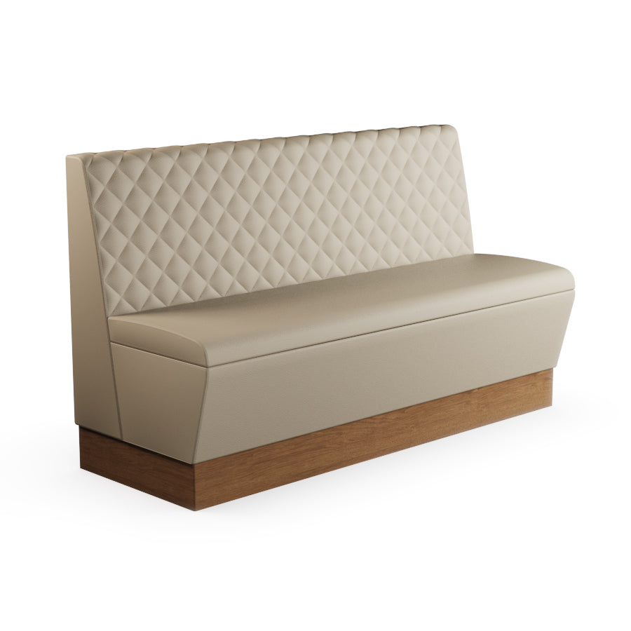 Quilted Straight Booth Seat - 1500mm Large Unit