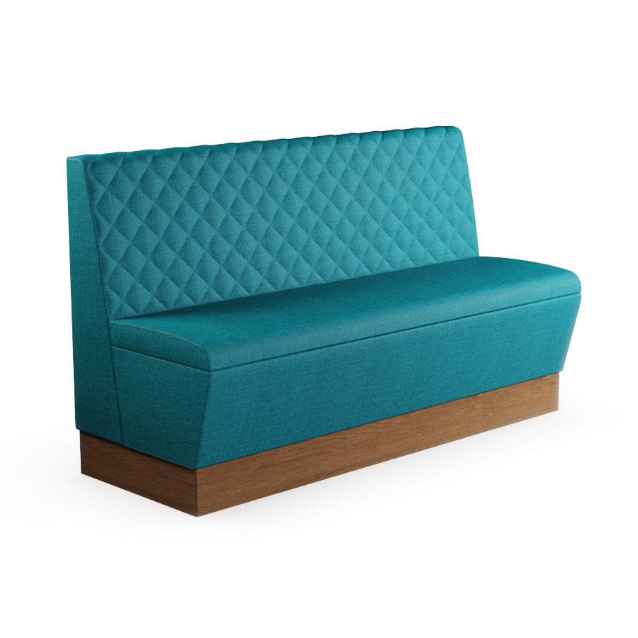 Quilted Straight Booth Seat - 1500mm Large Unit