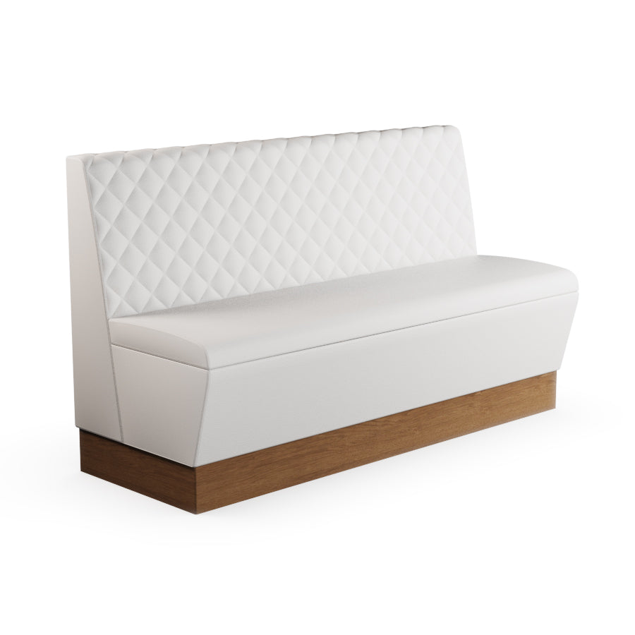Quilted Straight Booth Seat - 1500mm Large Unit