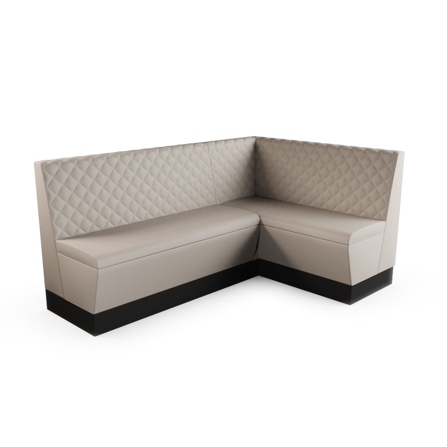 Medium Corner Booth Set - Quilted Back
