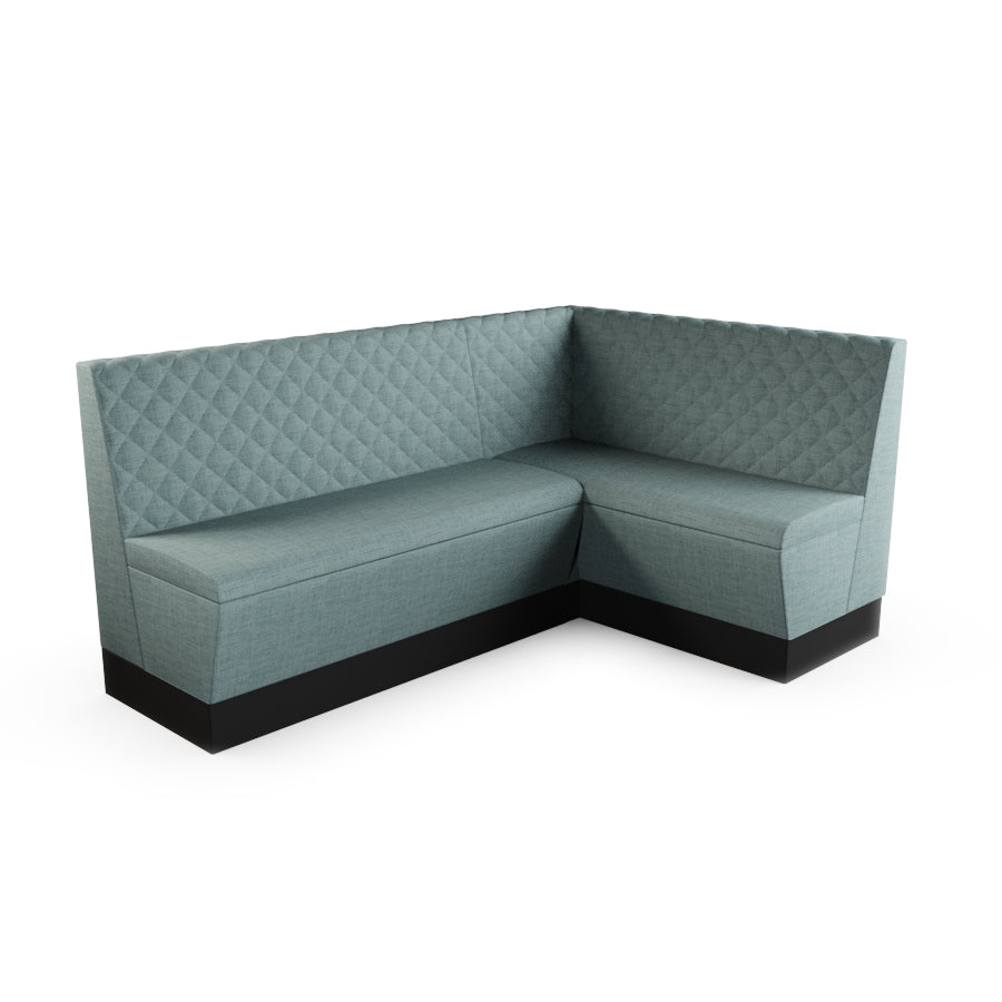 Medium Corner Booth Set - Quilted Back
