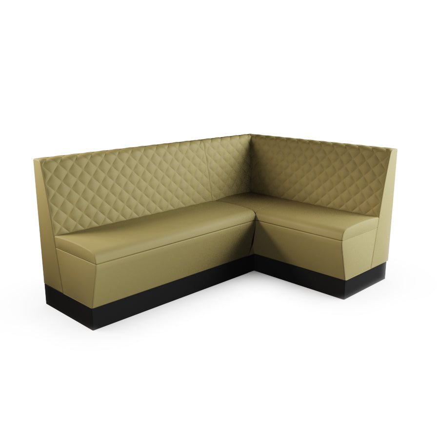 Medium Corner Booth Set - Quilted Back