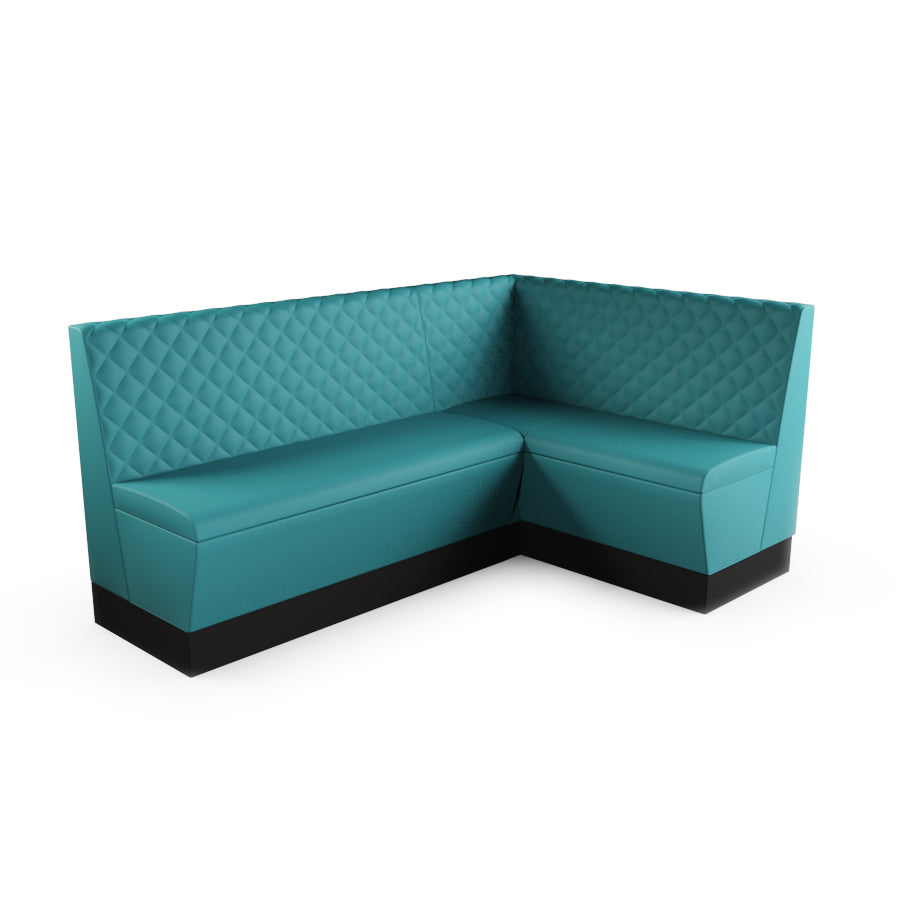 Medium Corner Booth Set - Quilted Back