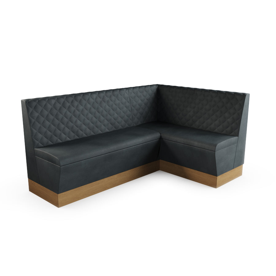 Medium Corner Booth Set - Quilted Back