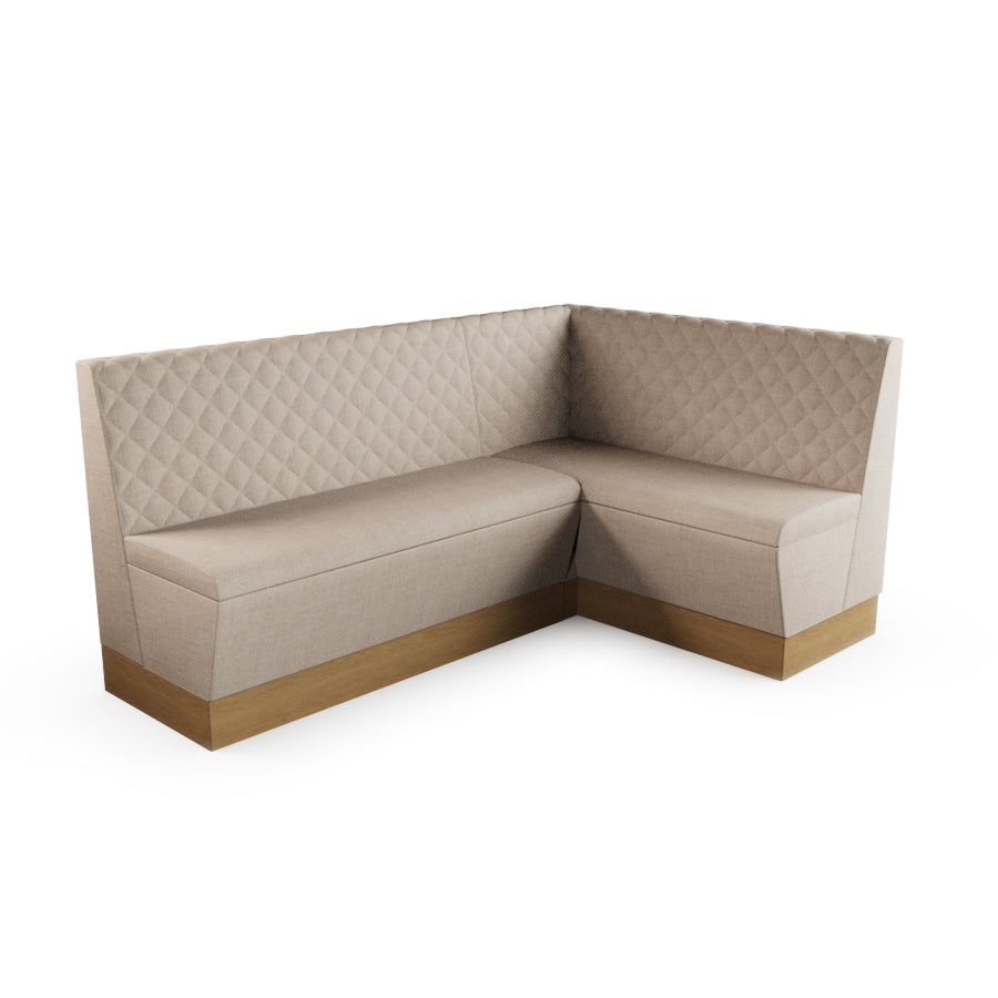 Medium Corner Booth Set - Quilted Back