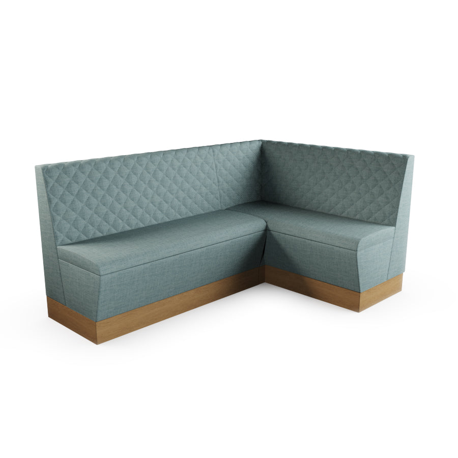 Medium Corner Booth Set - Quilted Back