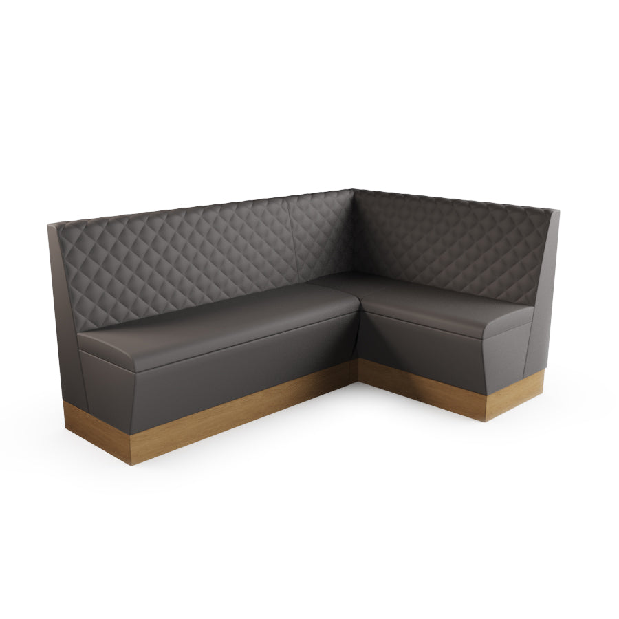Medium Corner Booth Set - Quilted Back