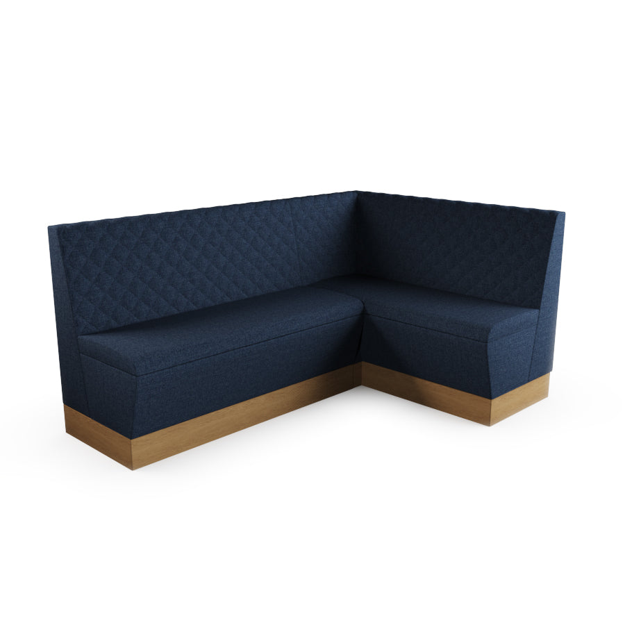 Medium Corner Booth Set - Quilted Back