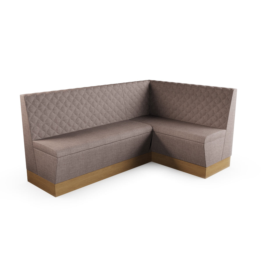 Medium Corner Booth Set - Quilted Back