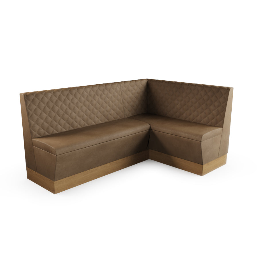 Medium Corner Booth Set - Quilted Back