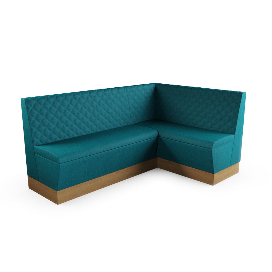 Medium Corner Booth Set - Quilted Back