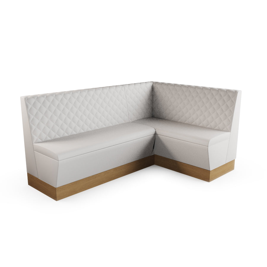 Medium Corner Booth Set - Quilted Back