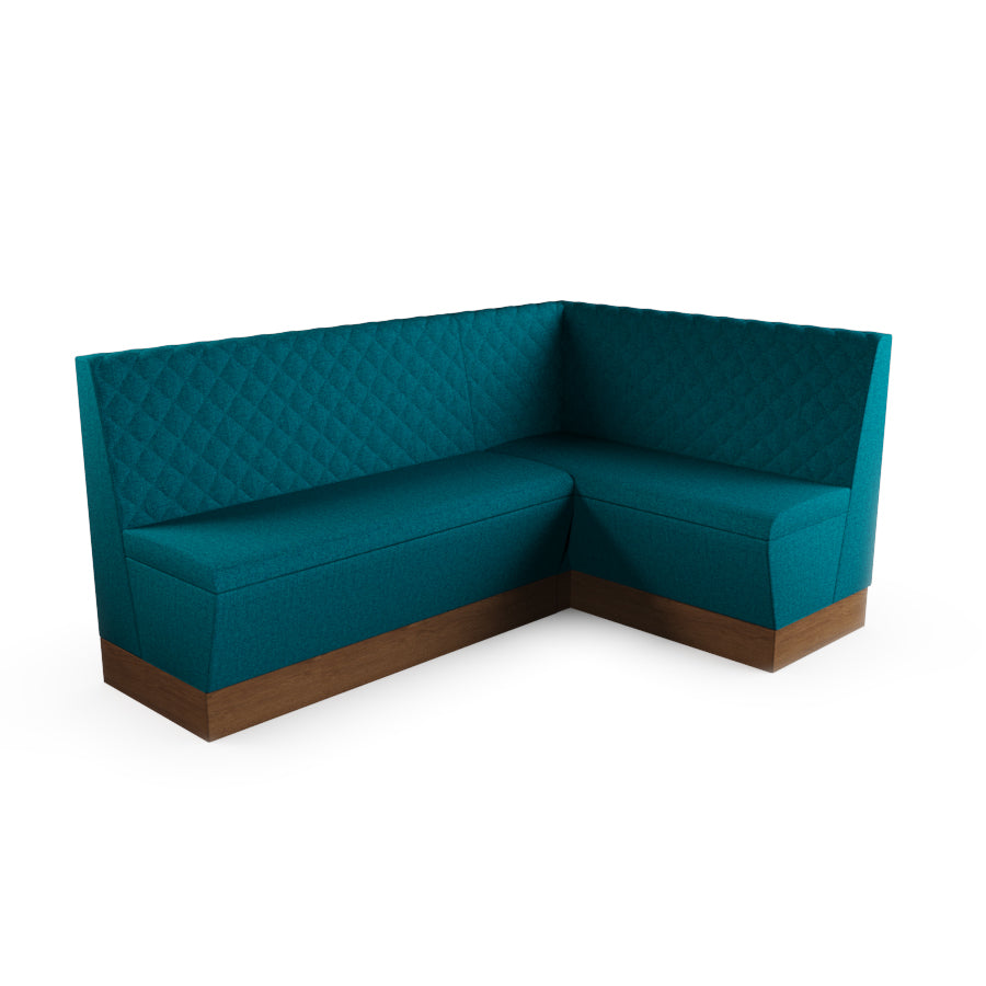 Medium Corner Booth Set - Quilted Back