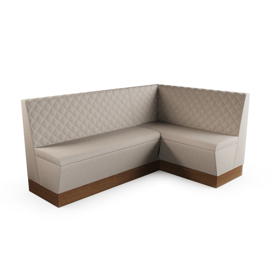 Medium Corner Booth Set - Quilted Back