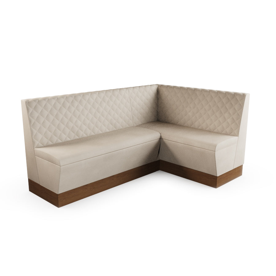 Medium Corner Booth Set - Quilted Back