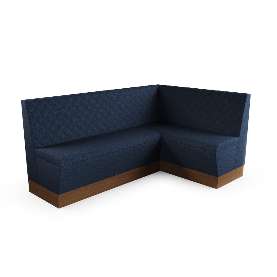 Medium Corner Booth Set - Quilted Back