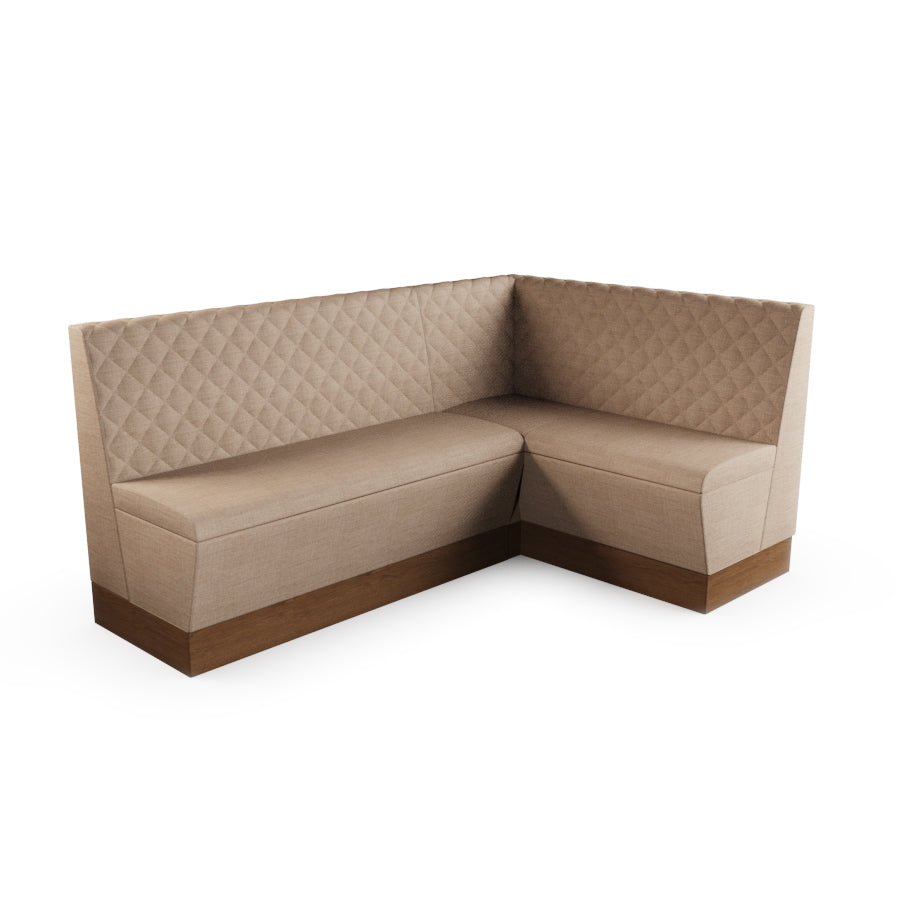 Medium Corner Booth Set - Quilted Back