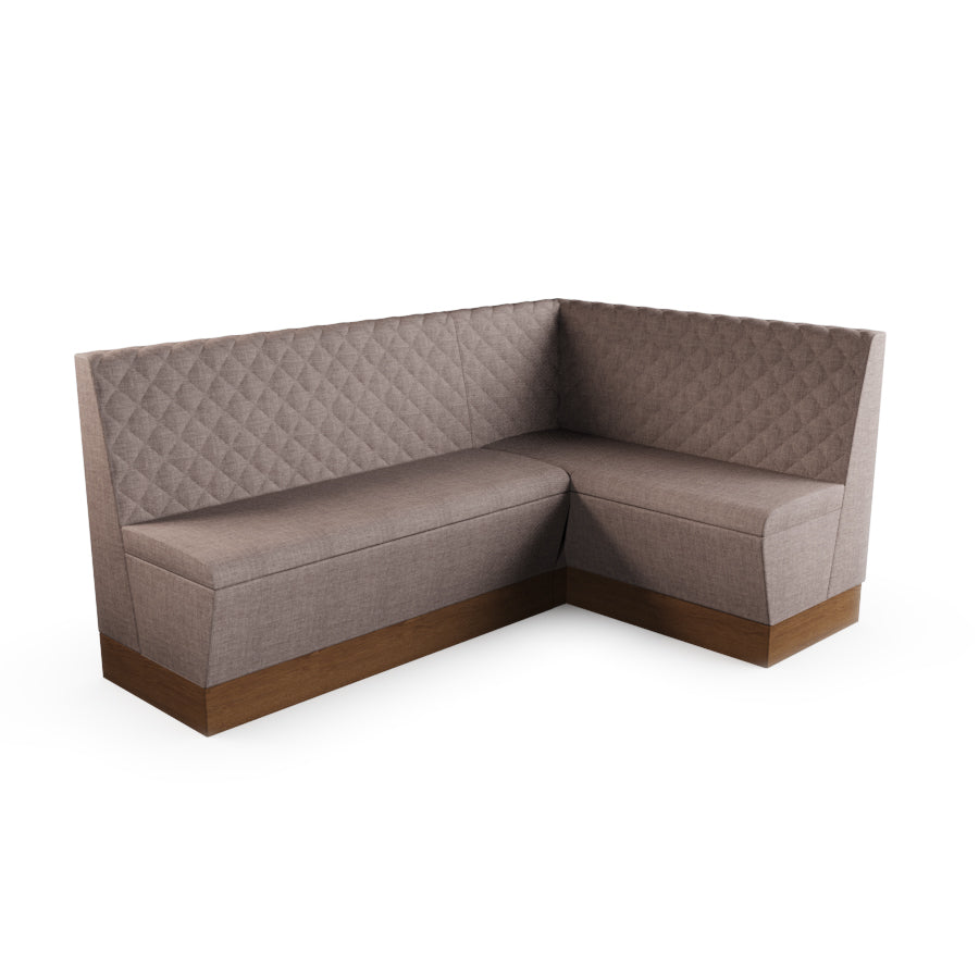 Medium Corner Booth Set - Quilted Back
