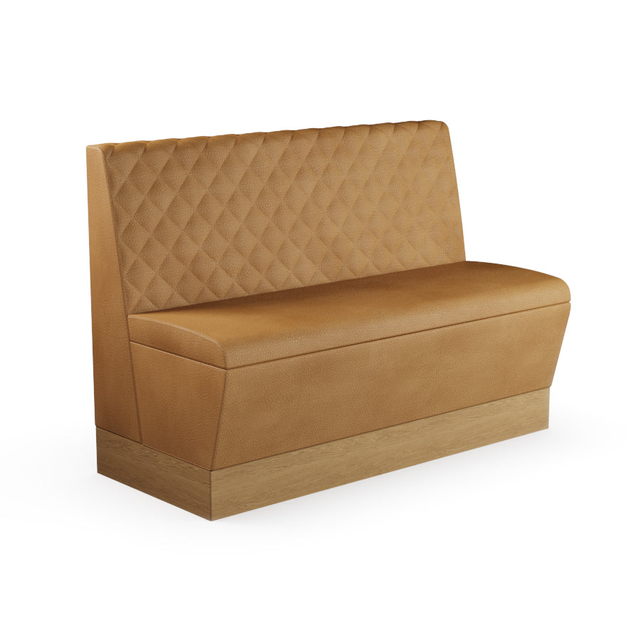 Quilted Straight Booth Seat - 1200mm Medium Unit