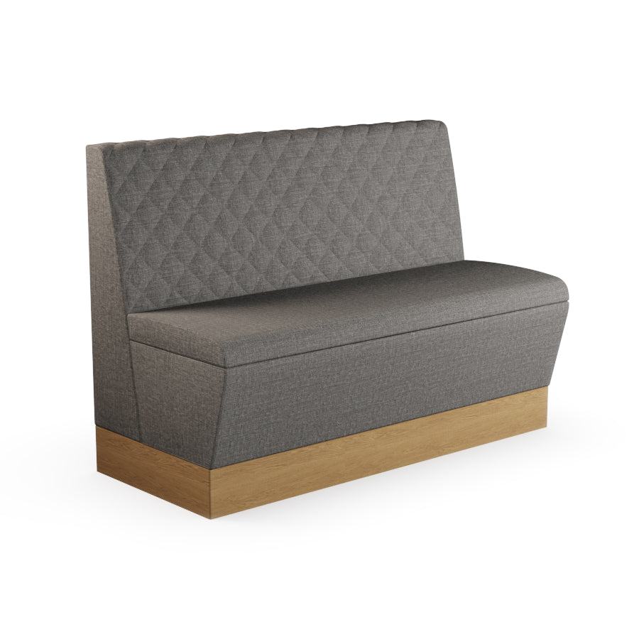 Quilted Straight Booth Seat - 1200mm Medium Unit