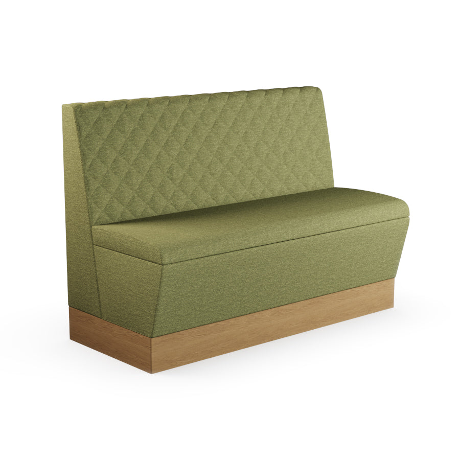 Quilted Straight Booth Seat - 1200mm Medium Unit