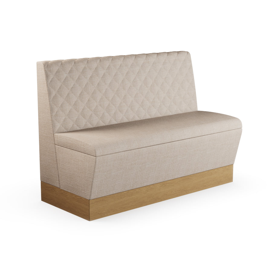 Quilted Straight Booth Seat - 1200mm Medium Unit