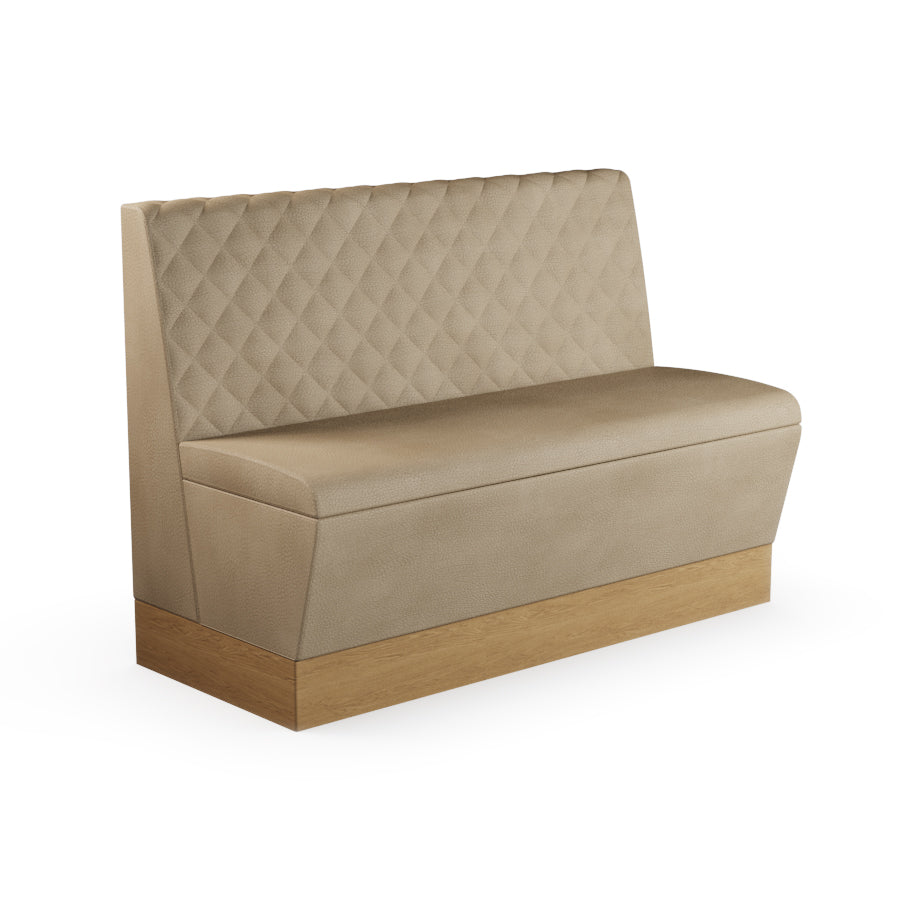 Quilted Straight Booth Seat - 1200mm Medium Unit