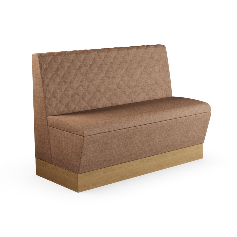 Quilted Straight Booth Seat - 1200mm Medium Unit