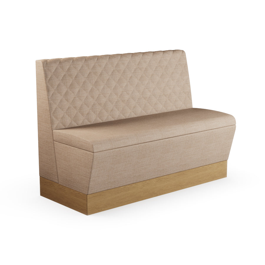 Quilted Straight Booth Seat - 1200mm Medium Unit