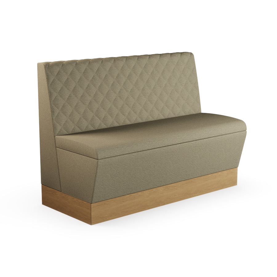 Quilted Straight Booth Seat - 1200mm Medium Unit