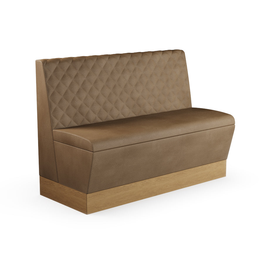 Quilted Straight Booth Seat - 1200mm Medium Unit