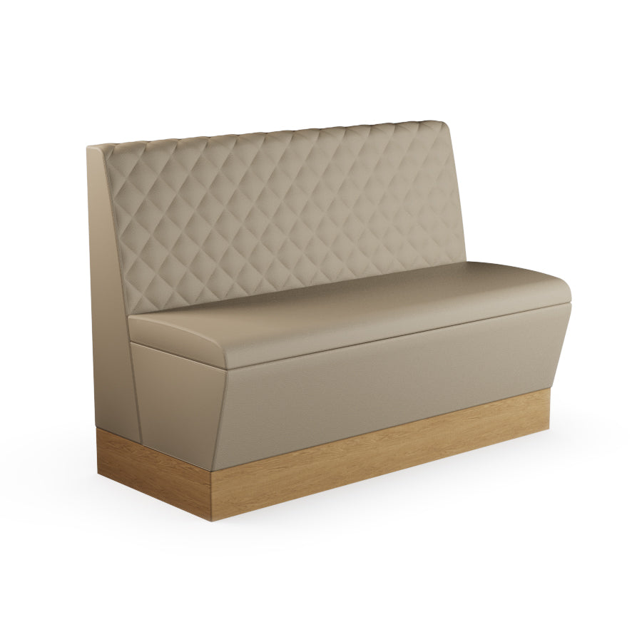 Quilted Straight Booth Seat - 1200mm Medium Unit