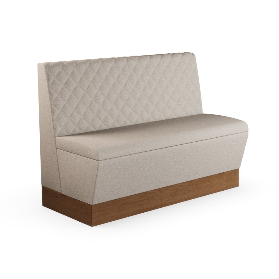 Quilted Straight Booth Seat - 1200mm Medium Unit
