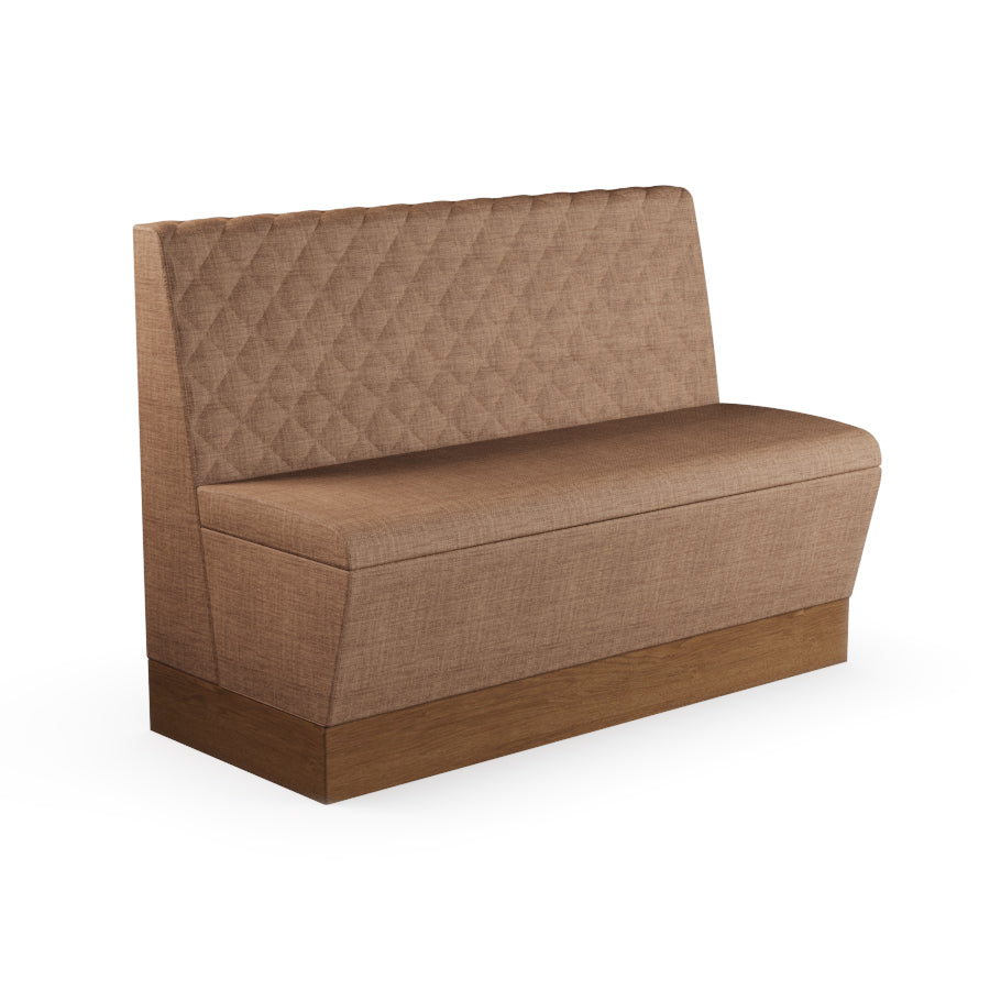 Quilted Straight Booth Seat - 1200mm Medium Unit