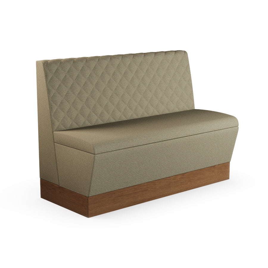 Quilted Straight Booth Seat - 1200mm Medium Unit