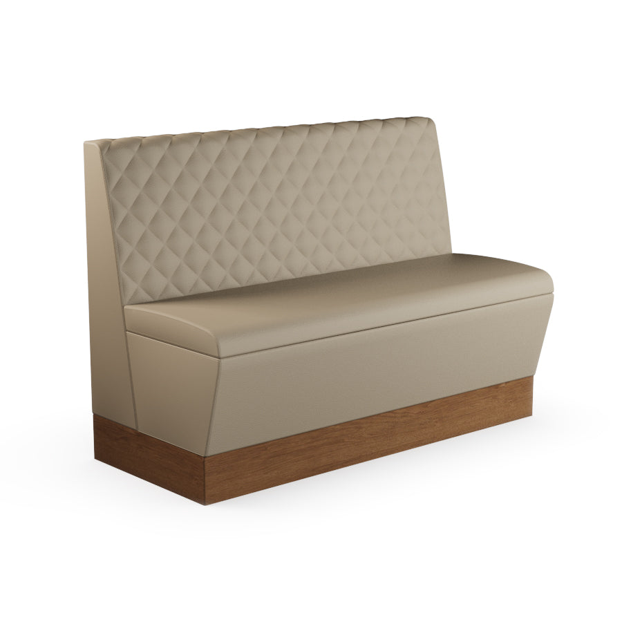 Quilted Straight Booth Seat - 1200mm Medium Unit
