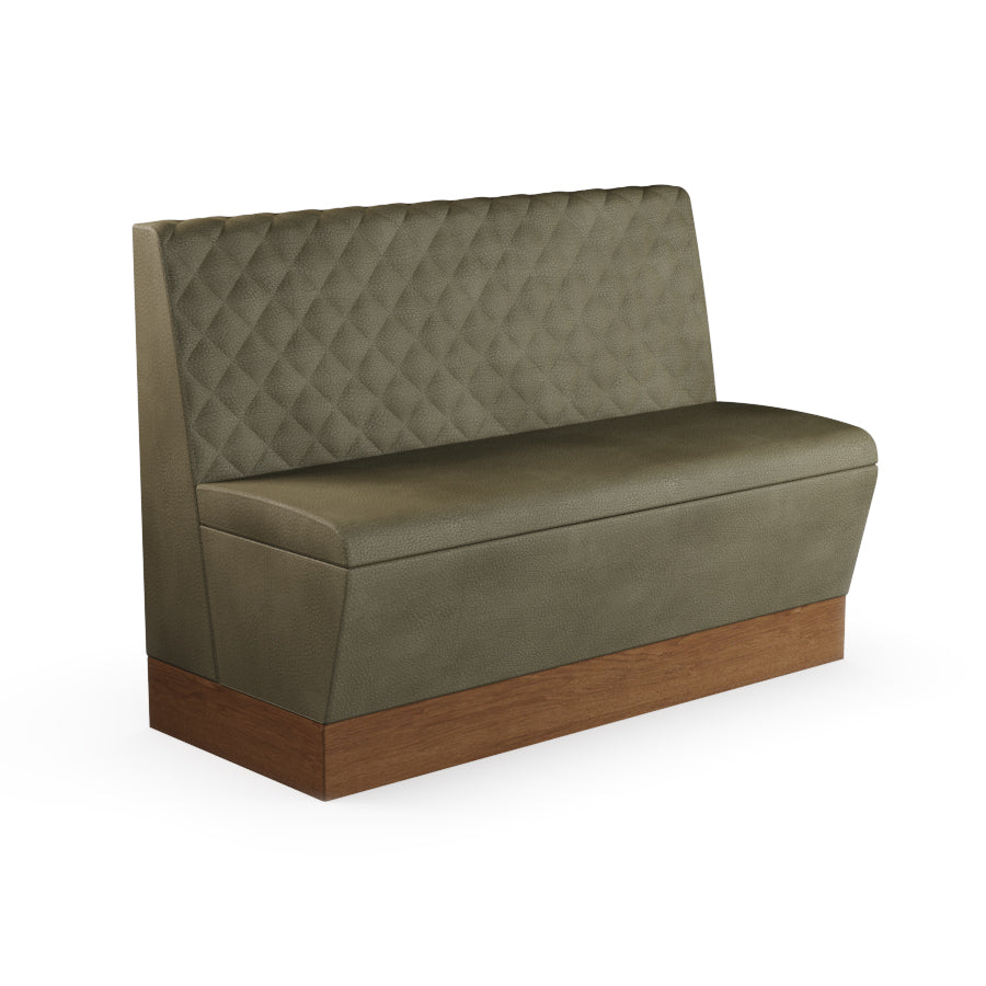 Quilted Straight Booth Seat - 1200mm Medium Unit