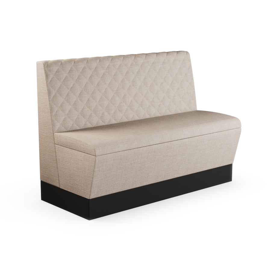 Quilted Straight Booth Seat - 1200mm Medium Unit