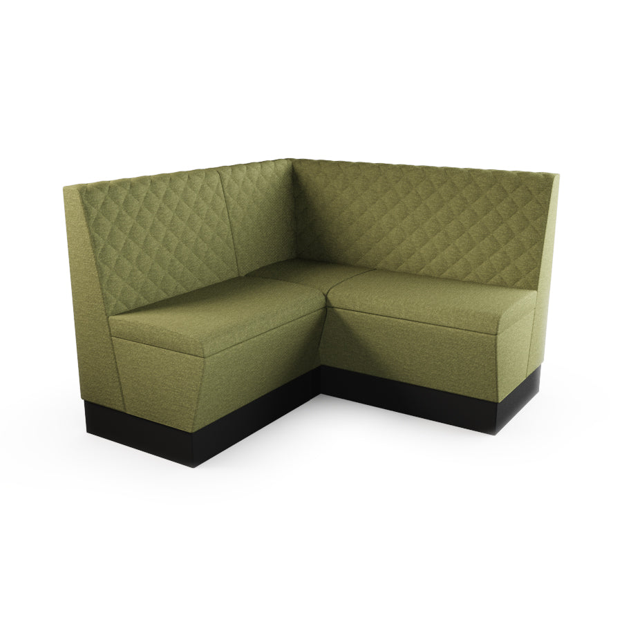 Small Corner Booth Set - Quilted Back