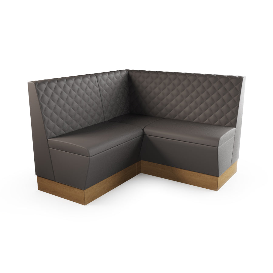 Small Corner Booth Set - Quilted Back