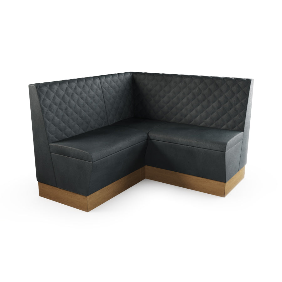 Small Corner Booth Set - Quilted Back