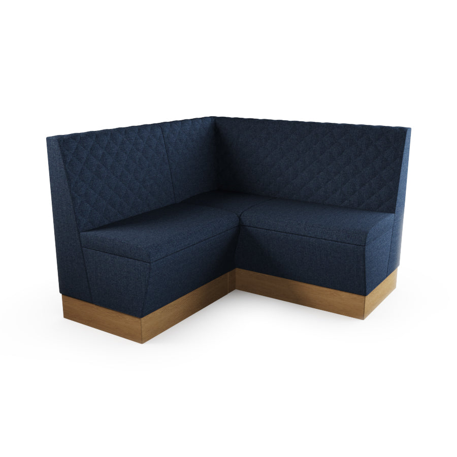 Small Corner Booth Set - Quilted Back