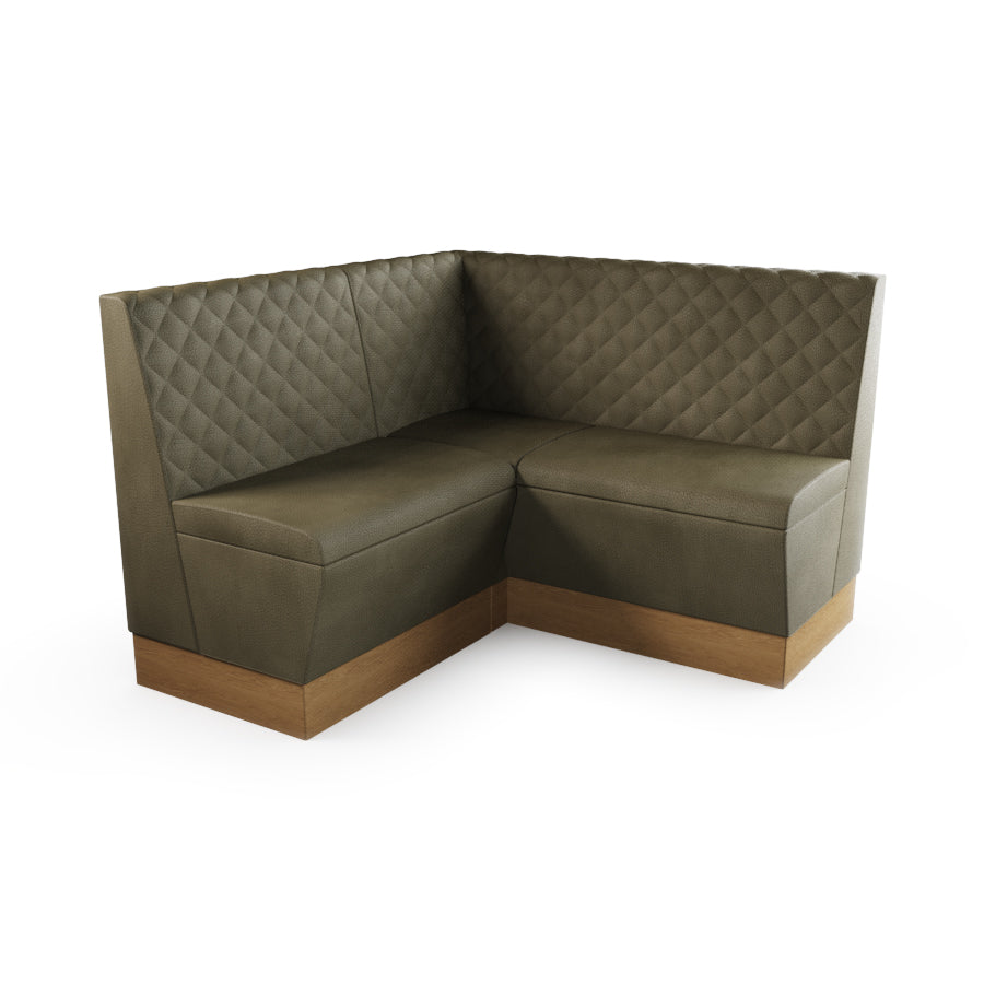 Small Corner Booth Set - Quilted Back