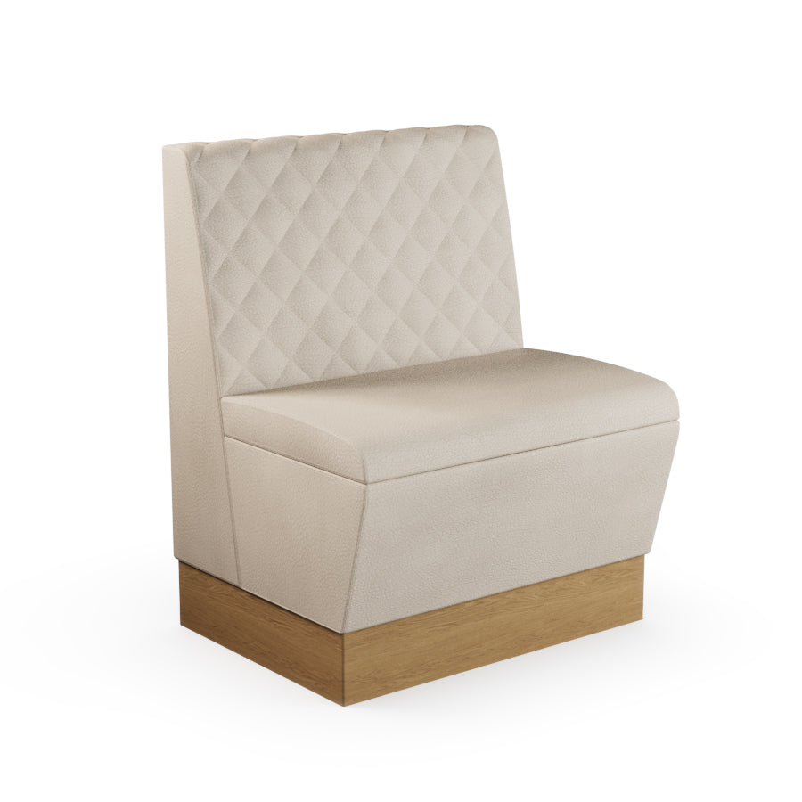 Quilted Straight Booth Seat - 700mm Small Unit