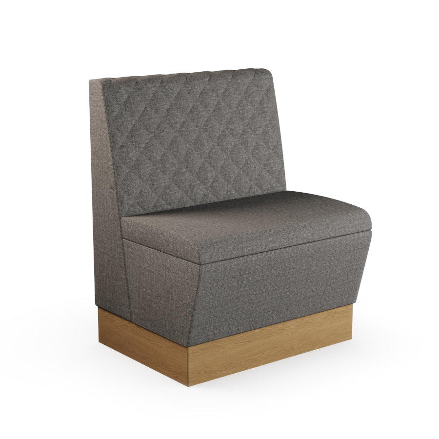 Quilted Straight Booth Seat - 700mm Small Unit