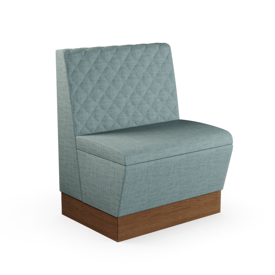 Quilted Straight Booth Seat - 700mm Small Unit